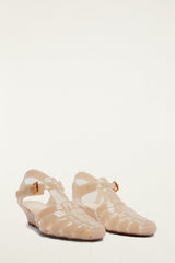 Sand Fisherman Jelly Wedge Sandal - FARM Rio IVORY