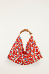 Red Cherry Satin Mini Scarf Bag - FARM Rio CHERRY BLOSSOM