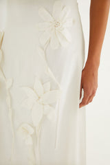 Off-White 3d Flowers Midi Skirt - FARM Rio OFF-WHITE