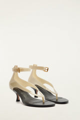 Off-White Jelly Heeled Sandal - FARM Rio IVORY