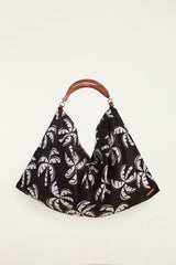 Black And White Scarf Tote Bag - FARM Rio MULTI