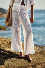 Off-White Nina Pants - FARM Rio NINA OFF-WHITE