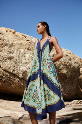 Faded Green Fruit Beauty Maxi Dress - FARM Rio FRUIT BEAUTY FADED GREEN