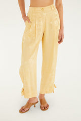 Beige Hem Ties Pockets Pants - FARM Rio BEIGE