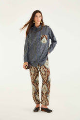 Brown Wonderful Arabesque Pants - FARM Rio WONDERFUL ARABESQUE BROWN