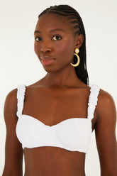 White Gerbera Daisy Underwire Bikini Top - FARM Rio GERBERA DAISY WHITE