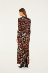 Black Lili Long Sleeve Maxi Dress - FARM Rio LILI BLACK