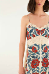 Sand Francesca Midi Dress - FARM Rio FRANCESCA SAND