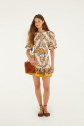 Sand Hilo Stripes Mini Dress - FARM Rio HILO STRIPES SAND