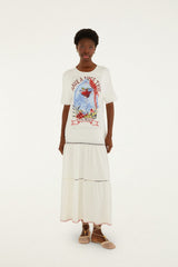 Have A Nice Trip Organic Cotton Maxi Dress - FARM Rio OFF-WHITE