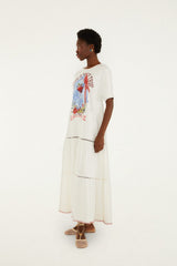 Have A Nice Trip Organic Cotton Maxi Dress - FARM Rio OFF-WHITE