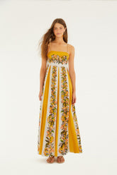 Sand Hilo Stripes Maxi Dress - FARM Rio HILO STRIPES SAND