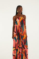Multicolor Atlantic Rainforest Sleeveless Maxi Dress - FARM Rio ATLANTIC RAINFOREST MULTICOLOR