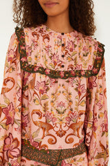 Cami Blouse - FARM Rio TROPICAL ROYALNESS PINK