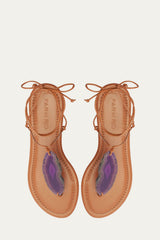Stone Flat Sandal - FARM Rio CUOIO