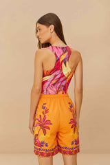 Adidas Tropical Breeze Bright Orange Short - FARM Rio ORANGE