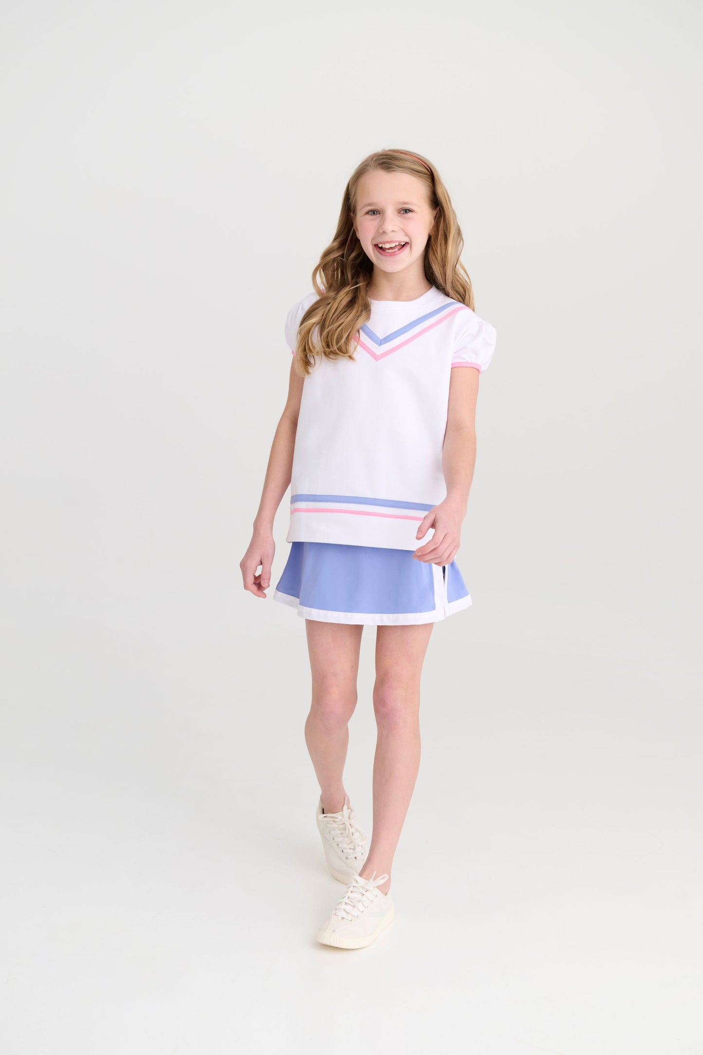 Beaufort Bonnet Short Puff Sleeve Cassidy Comfy Crewneck - Worth Avenue Whit
