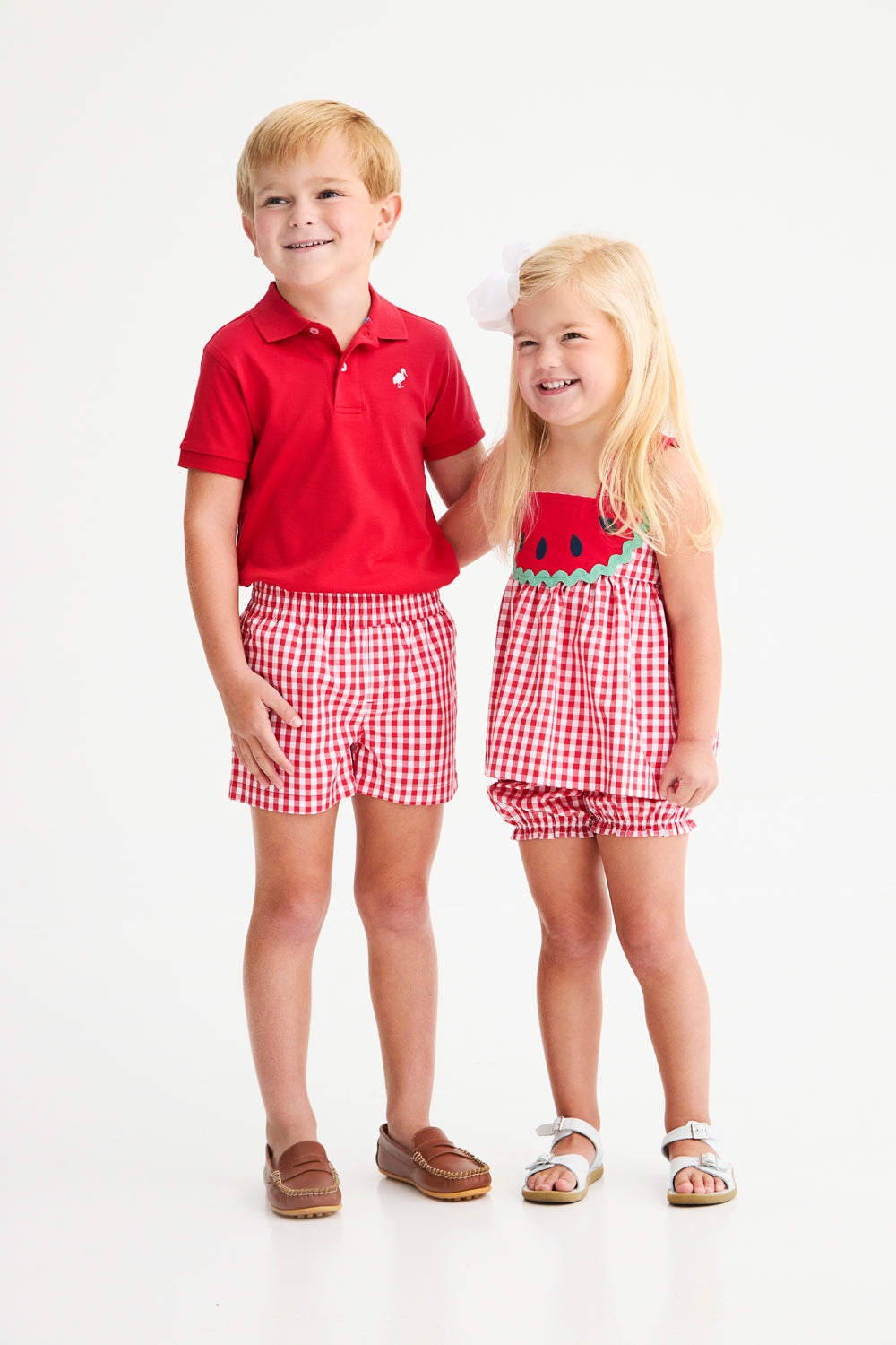 Beaufort Bonnet Nancy's Novelty Set - Richmond Red Gingham & Watermelon