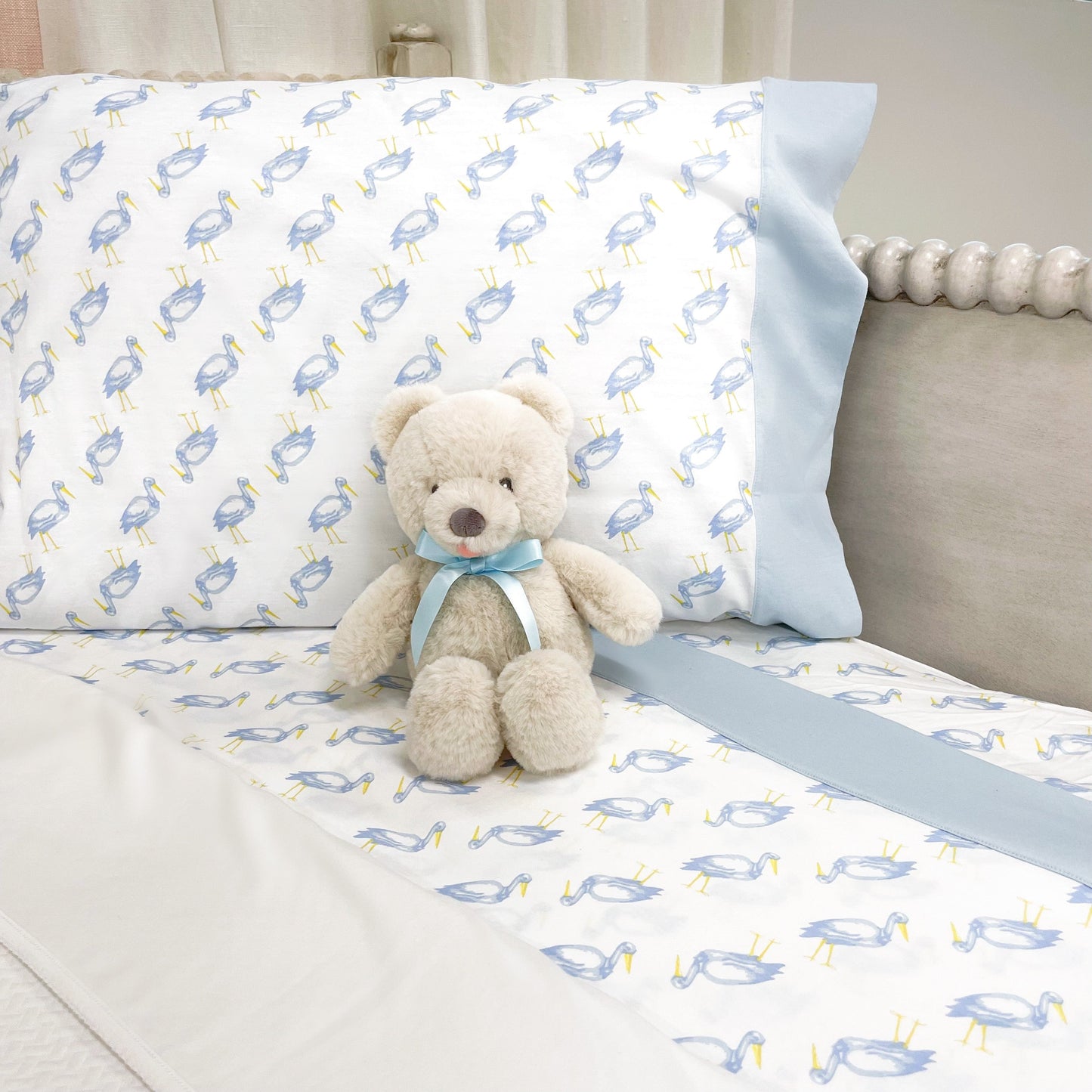 Beaufort Bonnet Sleep Tight Sheet Set - Sir Proper Stork & Buckhead Blue