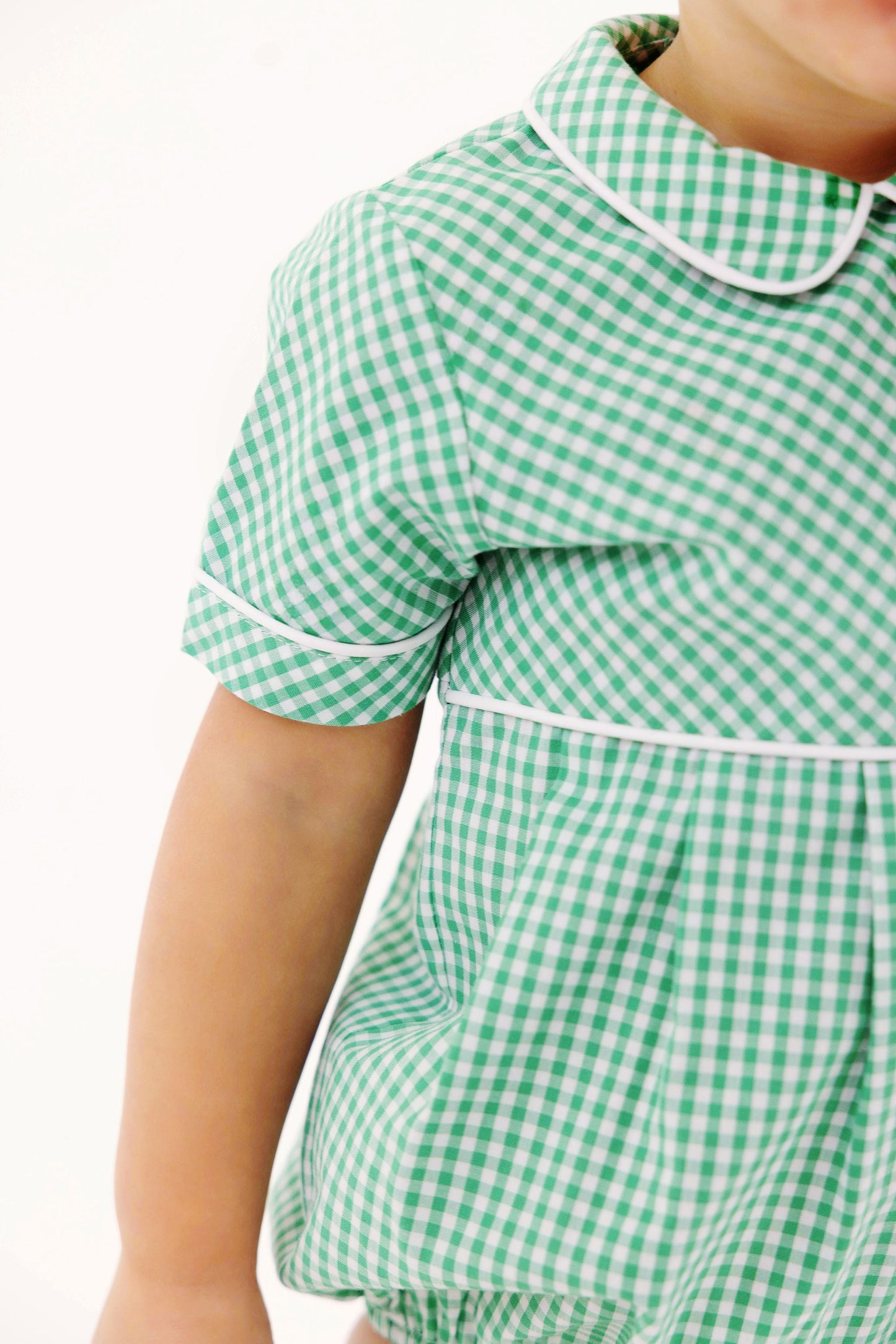 Beaufort Bonnet Bradford Bubble - Gibson Island Green Mini Gingham
