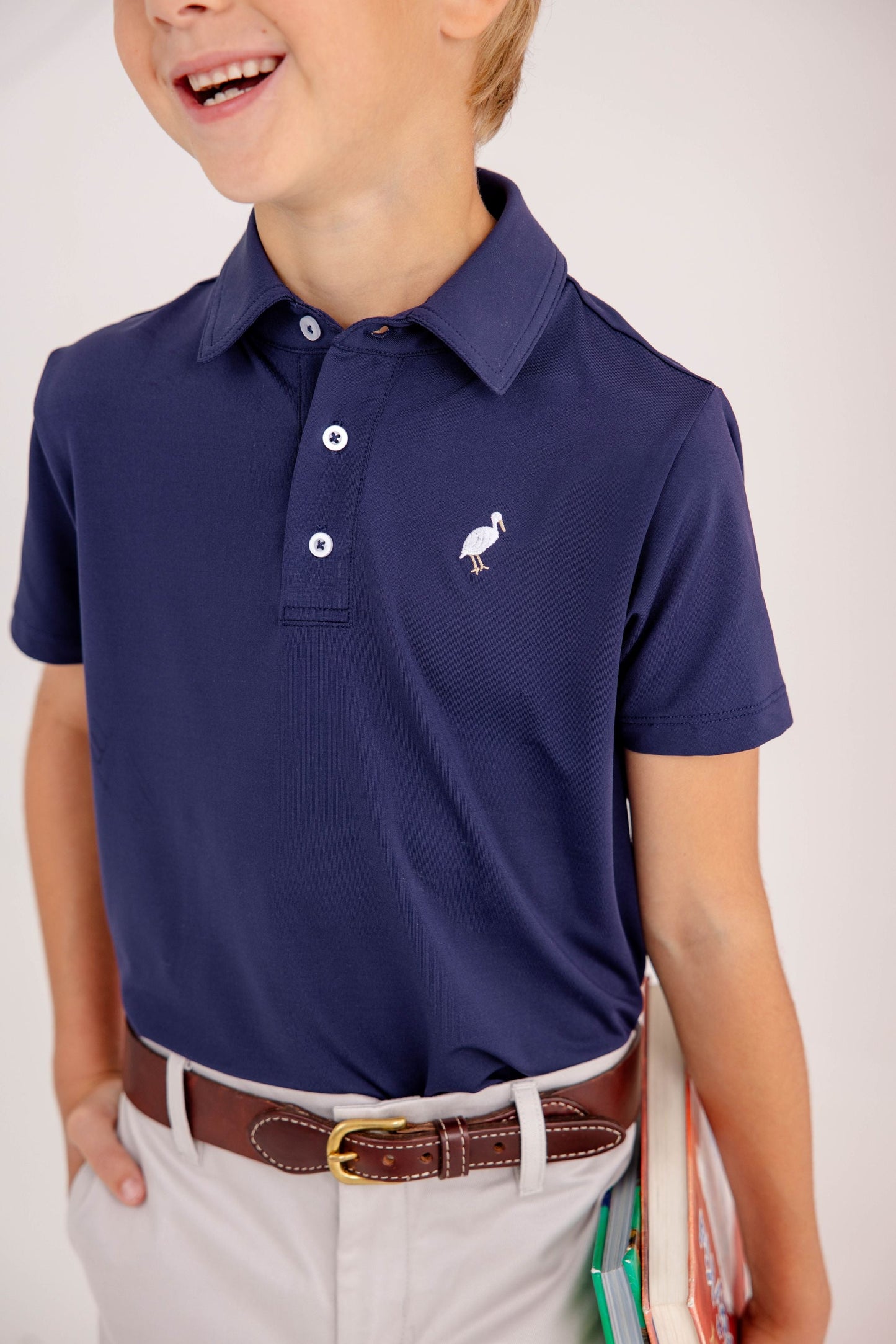 Beaufort Bonnet Prepletic™ Prim & Proper Polo - Nantucket Navy