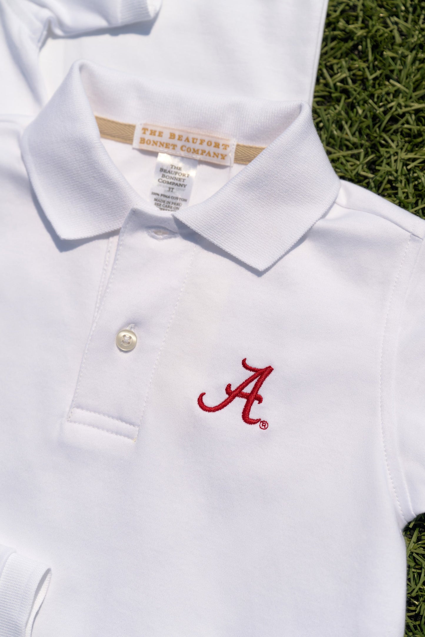 Beaufort Bonnet Alabama Prim & Proper Polo & Onesie - Worth Avenue White