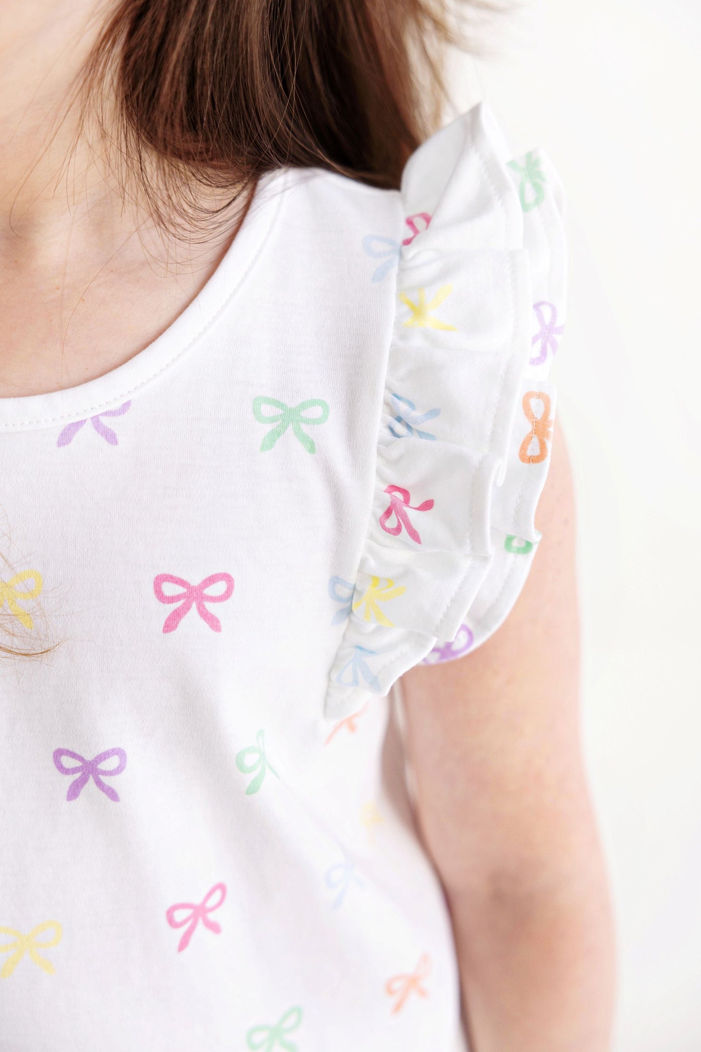 Beaufort Bonnet Ruehling Ruffle Dress - Bitty Bows (Worth Avenue White)