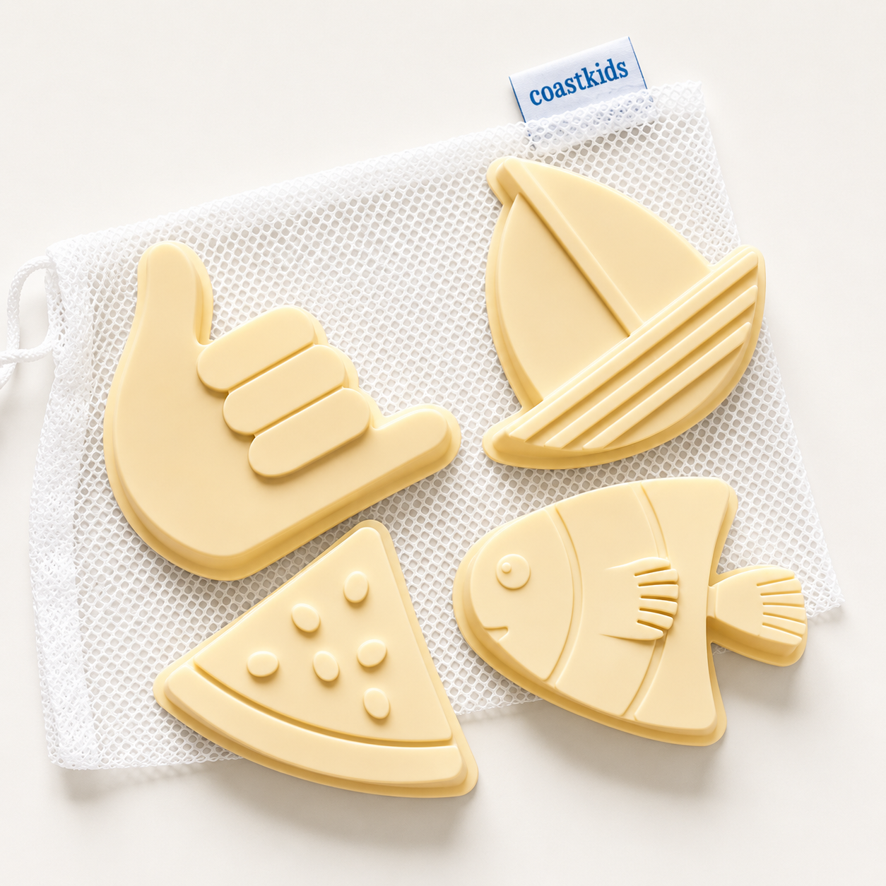 Beaufort Bonnet Coast Kids Sand Moulds - Yellow