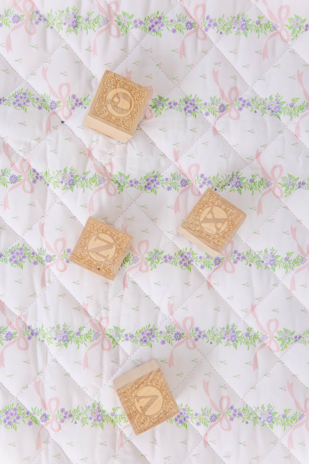 Beaufort Bonnet Quilted Play Mat - Fincastle Floral & Palm Beach Pink