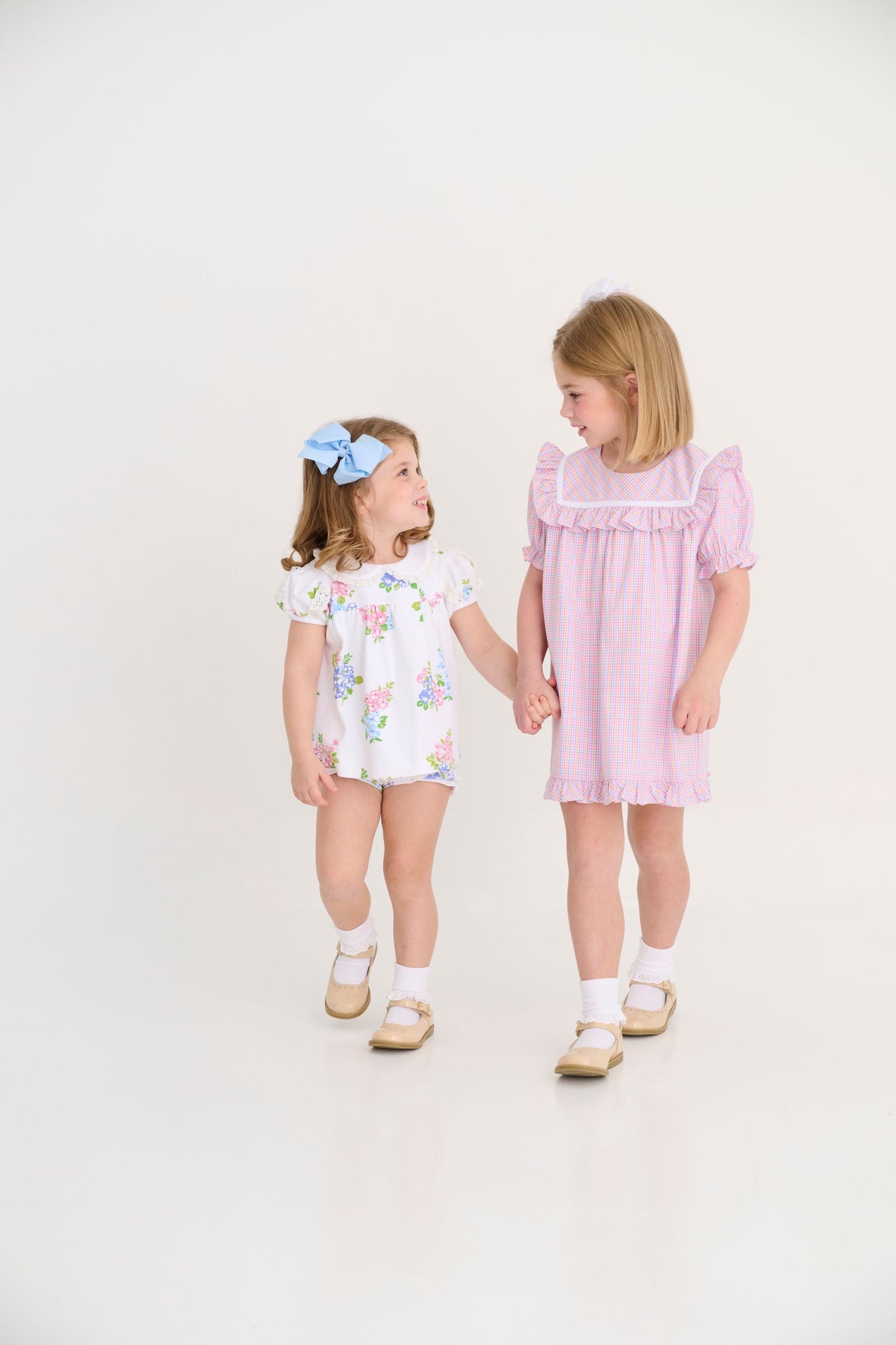 Beaufort Bonnet Debbie Dress - Woodstock Park Plaid & Worth Avenue White