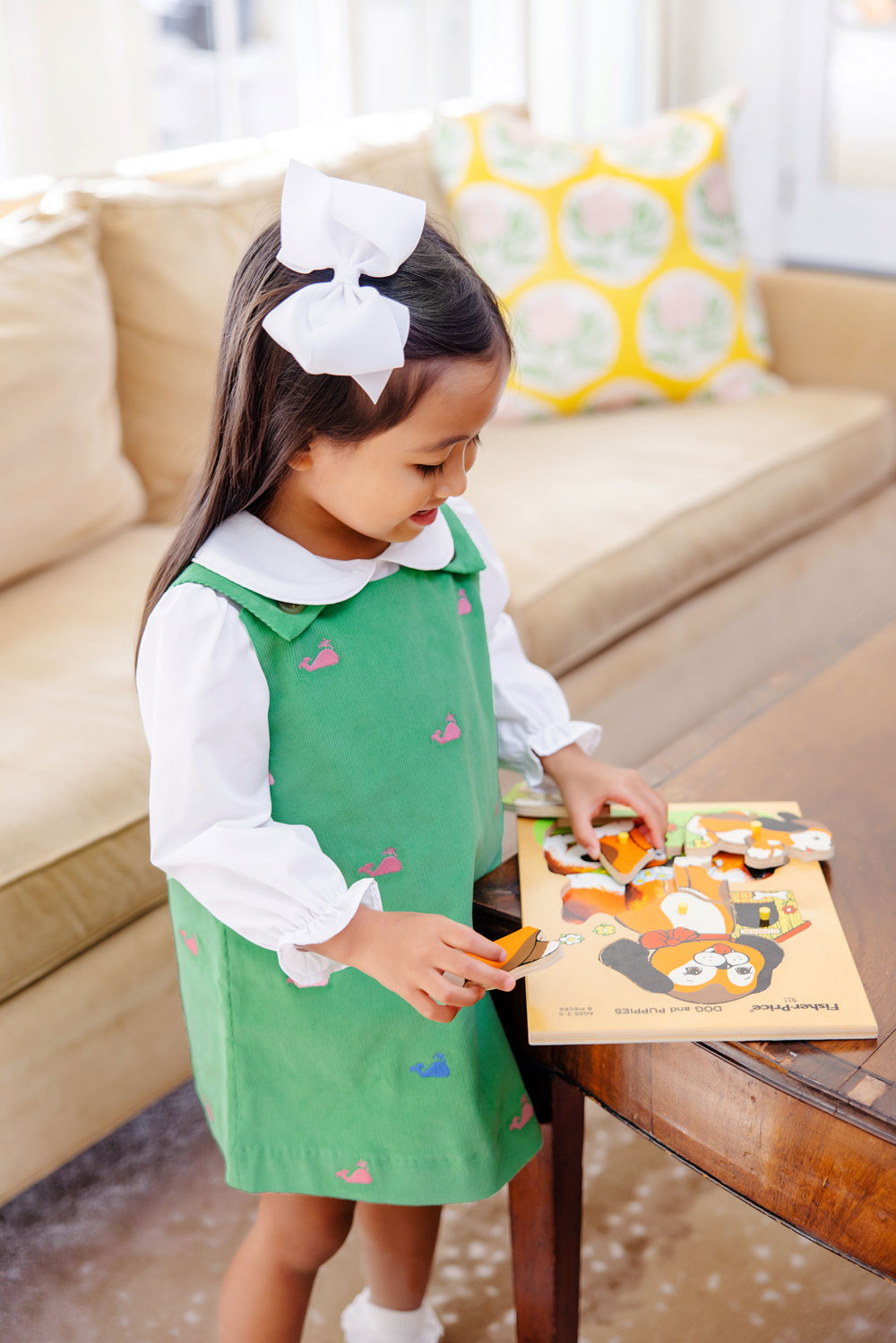 Beaufort Bonnet Maude's Peter Pan Collar Shirt & Onesie (Long Sleeve Woven) - Worth Av