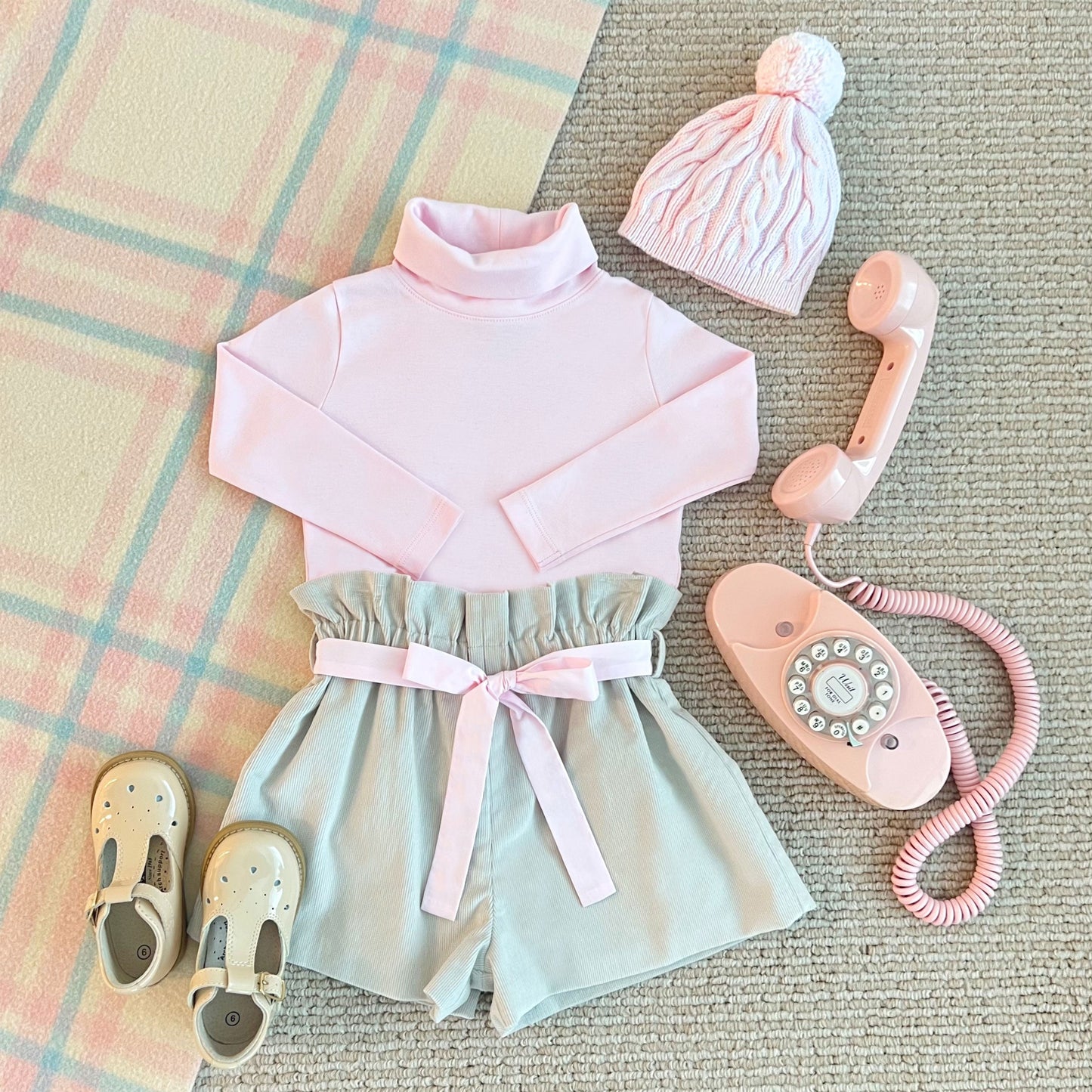 Beaufort Bonnet Tatum's Turtleneck & Onesie - Palm Beach Pink