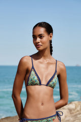 Faded Green Fruit Beauty Triangle Bikini Top - FARM Rio FRUIT BEAUTY FADED GREEN