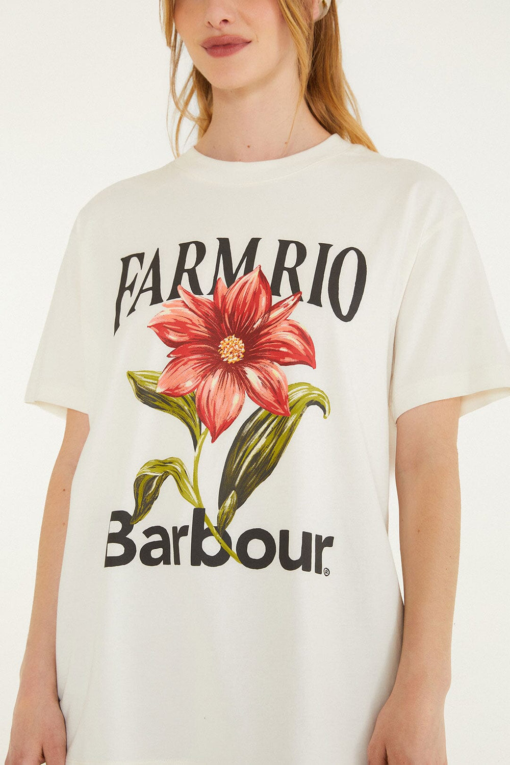 Wild Flower Cream T-Shirt - FARM Rio CREAM