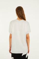 Off-White Landscape Carioca Organic Cotton Relaxed T-Shirt - FARM Rio OFF-WHITE