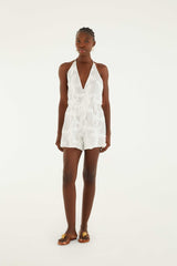 Romper With Neck Tie - FARM Rio COAST SHELL