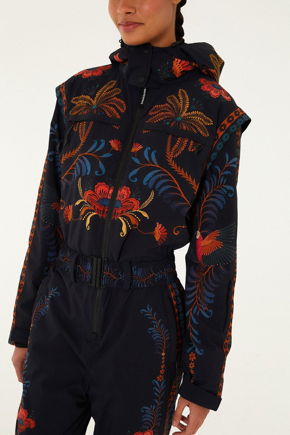 Black Macaw Jumpsuit - FARM Rio MACAW JUMPSUIT BLACK