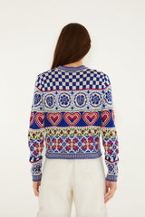 Rainbow Kaleidoscope Ainika Knit Cardigan - FARM Rio RAINBOW KALEDOSCOIPE AINIKA