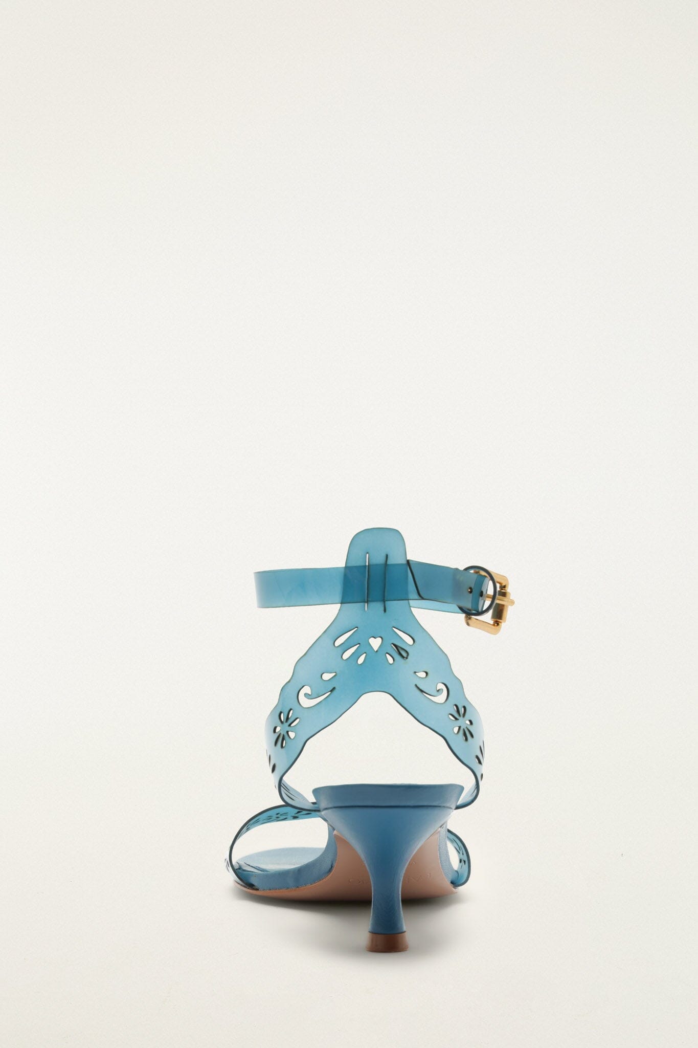 Blue Lace Jelly Kitten Heeled Sandal - FARM Rio SAPHIRE