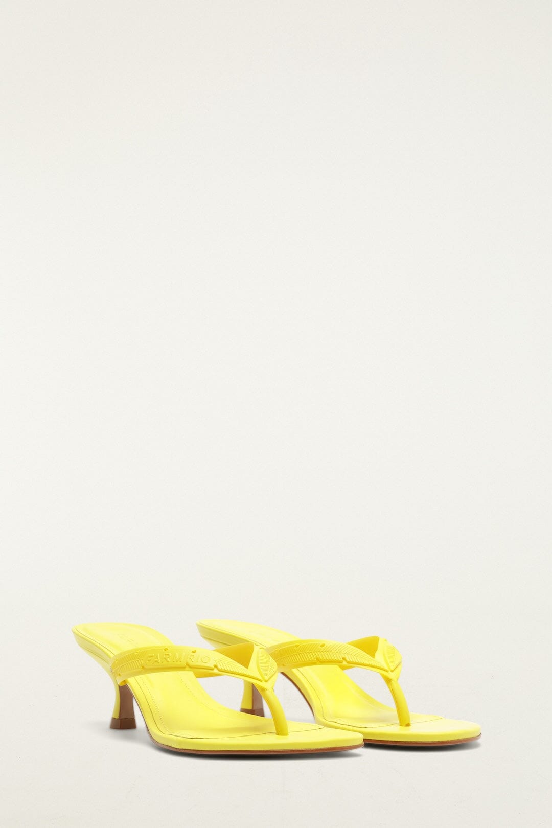 Yellow Rob Heeleded Sandal - FARM Rio LIME