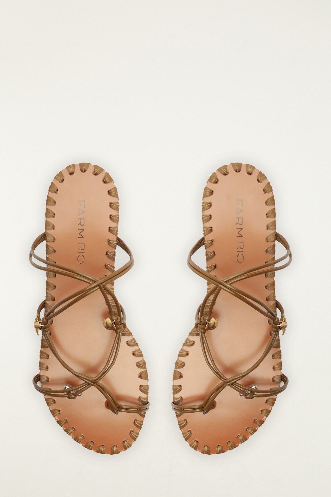 Sea Flat Sandal - FARM Rio SAND AND WALNUT