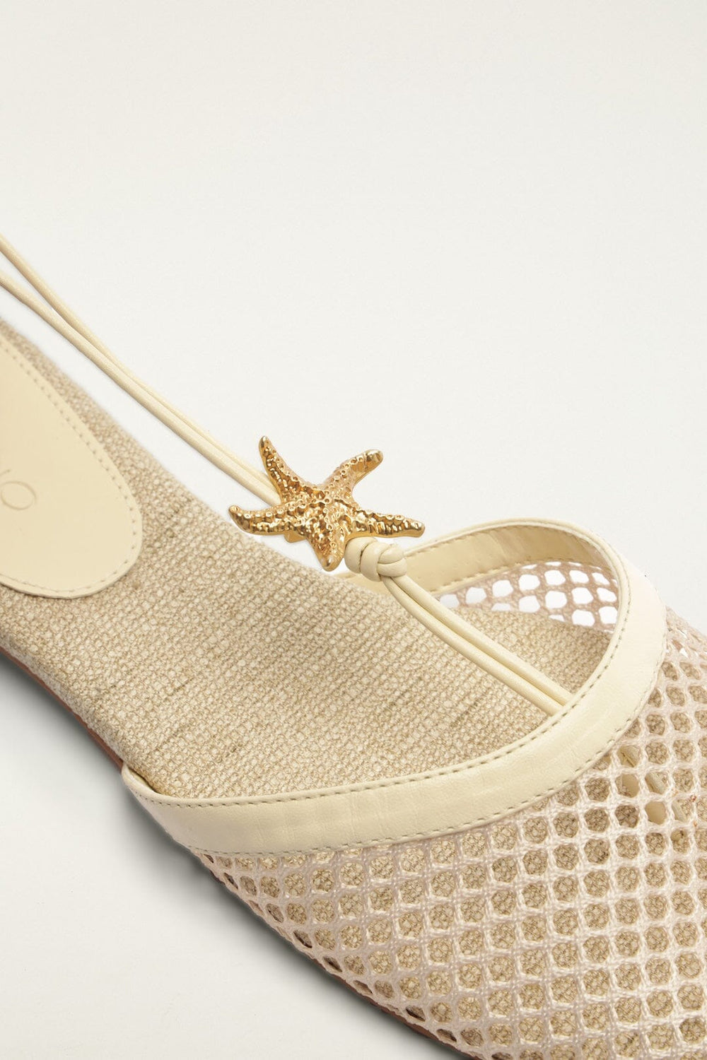 Sea Lace Up Mule - FARM Rio IVORY