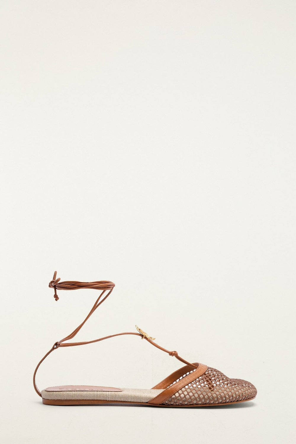 Sea Lace Up Mule - FARM Rio CUOIO