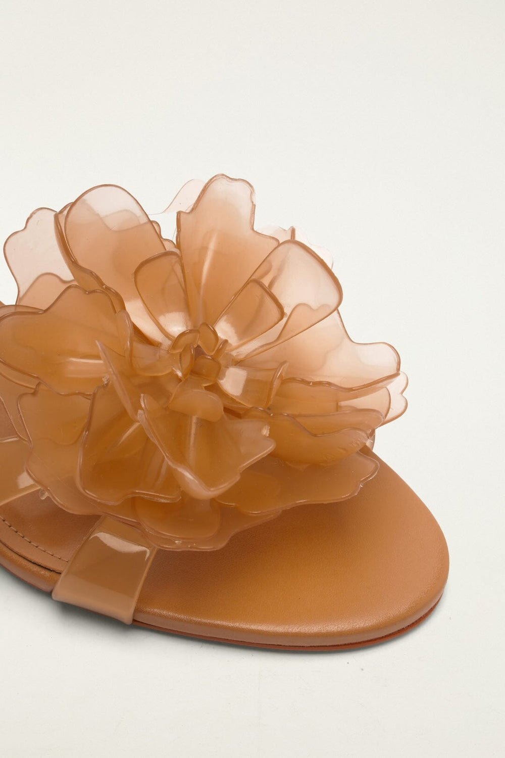 Orange Jelly Flower Wedge Sandal - FARM Rio TOFFEE