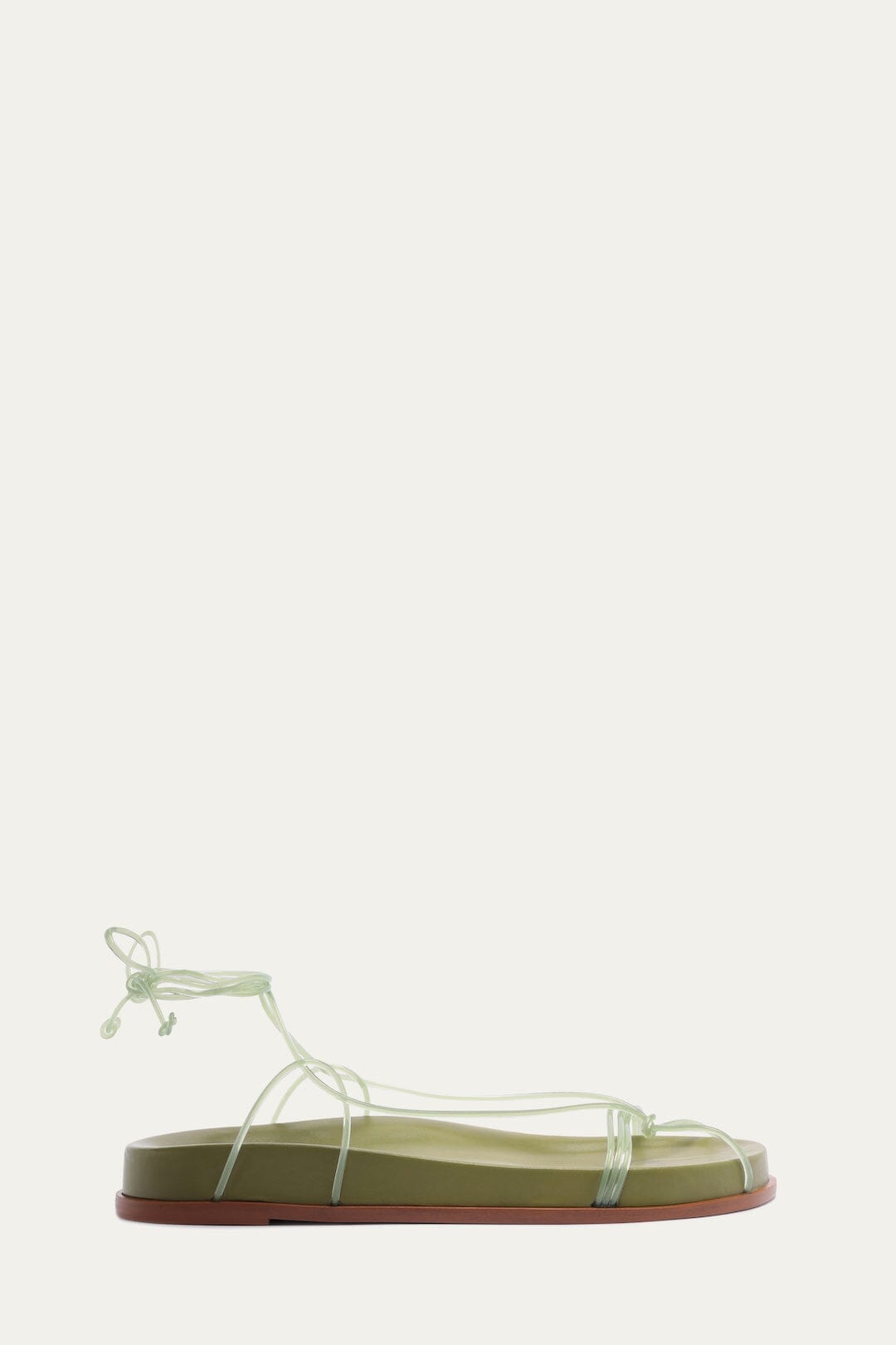 Green Spaghetti Jelly Anatomic Flat Sandal - FARM Rio MOSS