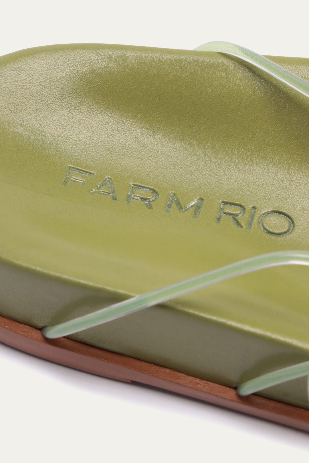 Green Spaghetti Jelly Anatomic Flat Sandal - FARM Rio MOSS