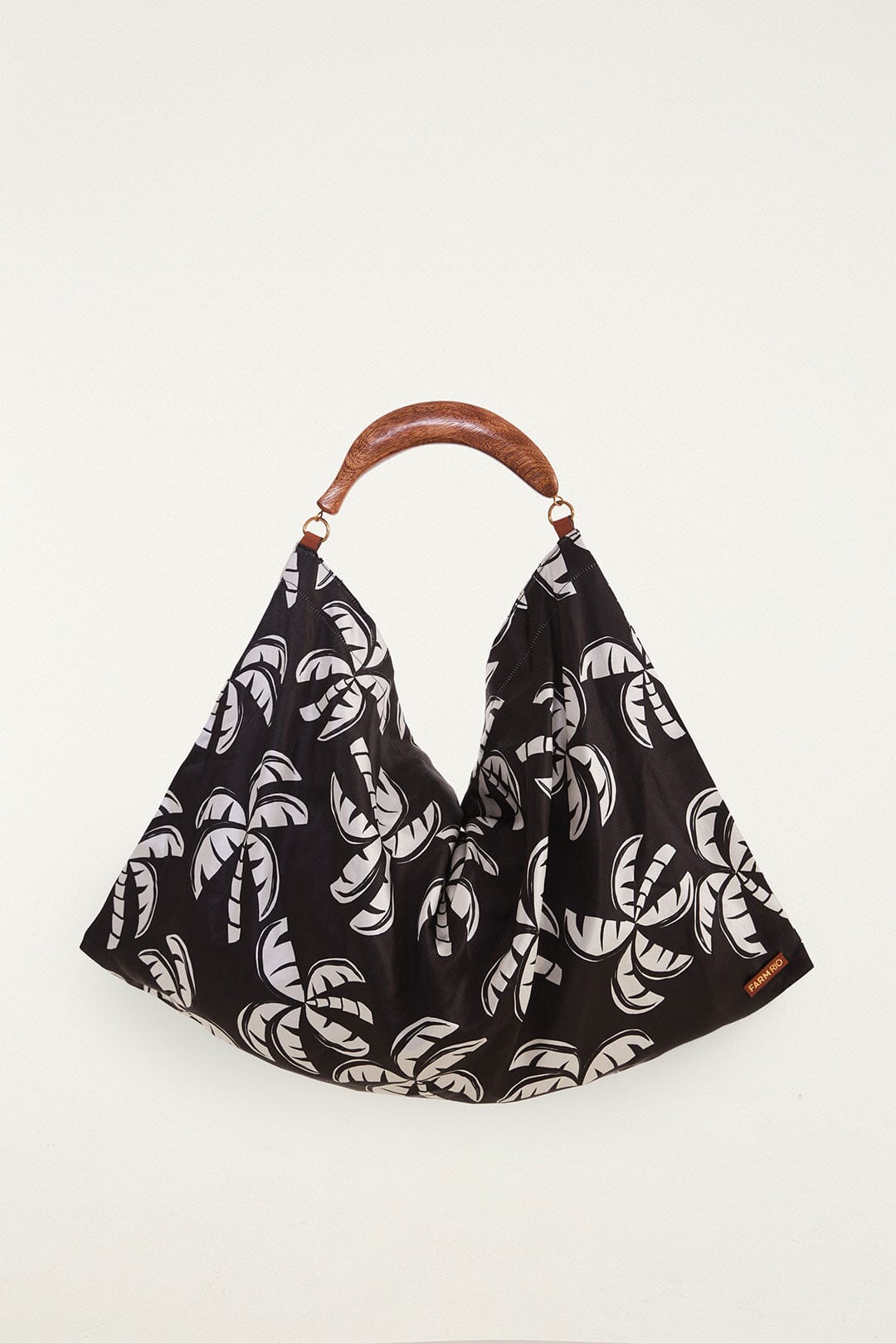 Black And White Scarf Tote Bag - FARM Rio MULTI