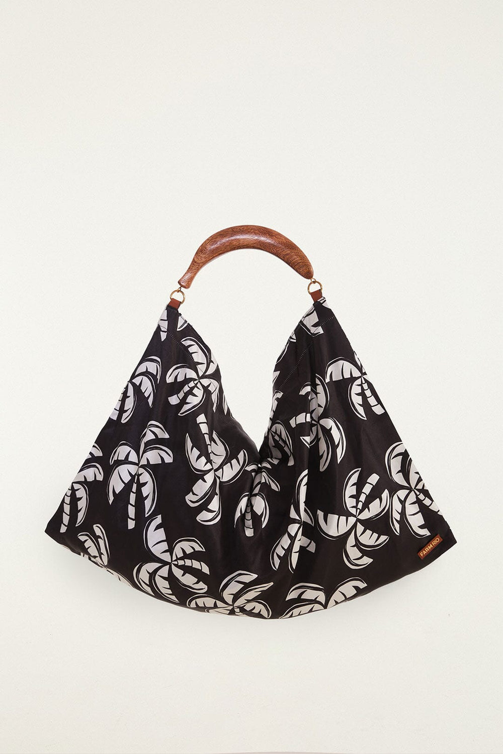 Black And White Scarf Tote Bag - FARM Rio MULTI