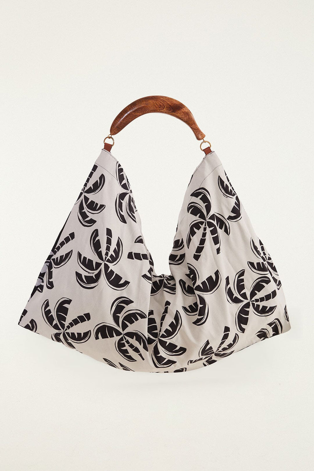 Black And White Scarf Tote Bag - FARM Rio MULTI