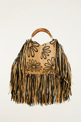 Fringed Raffia Mini Bag - FARM Rio MELANGE
